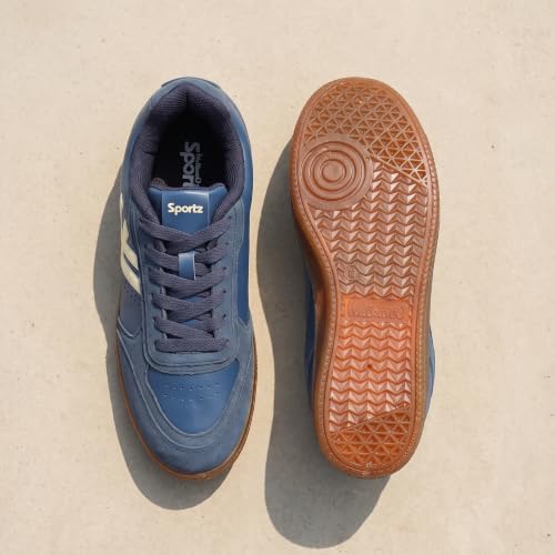 WALKAROO Men's Retro Casuals - ONG97005 Teal Blue