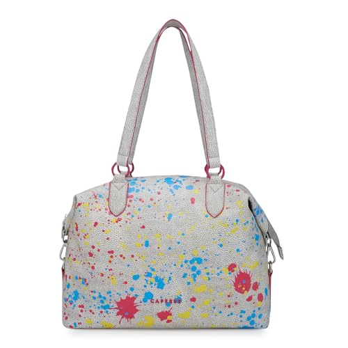 Caprese Splash Tote Bag for Women (Large, Beige)