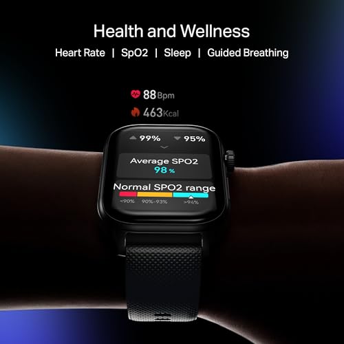 boAt Storm Infinity Plus w/20 Days Extensive Battery Life, Huge 680 mAh, Only Charge Once a Month, 1.96" Display, Functional Crown, Multiple Sports Modes, smart Watch for man & Woman (Active Black)