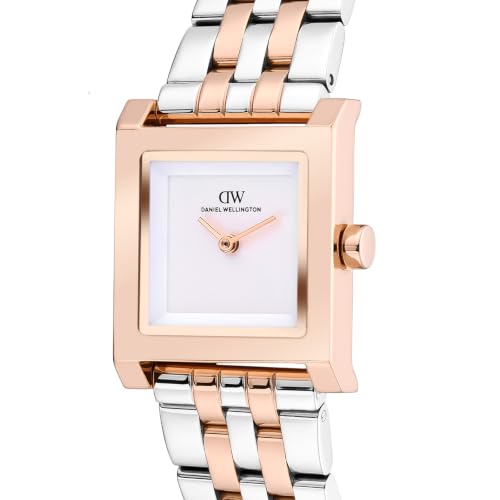 Daniel Wellington Square 24mm Silver Dial Analog Women Watch - DW0DL2800