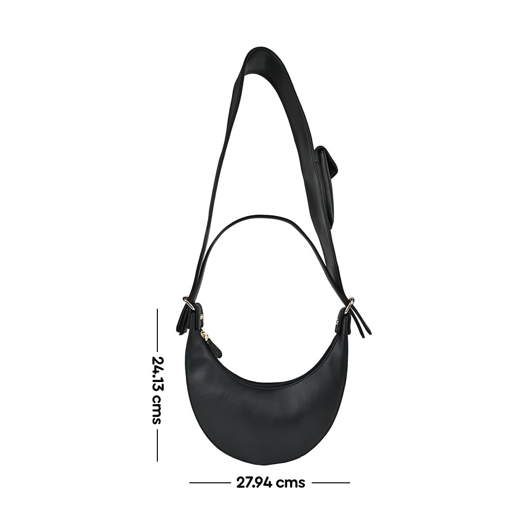 HORRA Vegan Leather Half Moon Crossbody Bags for Women | Stylish Sling Bags | Side Bag for Woman | Chest Bag | Waist Bag for Woman | Sling Bag for Casual & Travel
