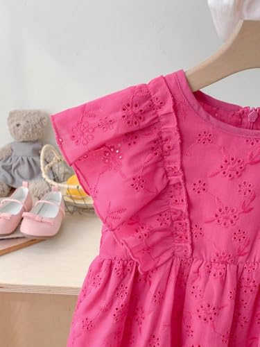 Tagas Girls' Dress |Girls’ Embroidered Ruffle Sleeve Dress |Dresses birthdaydress for Babygirls |
