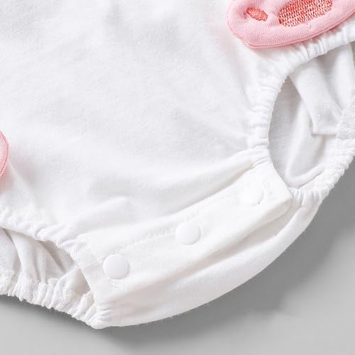 Hopscotch Bunny Applique Raglan Sleeves Onesie (12-18 Months)