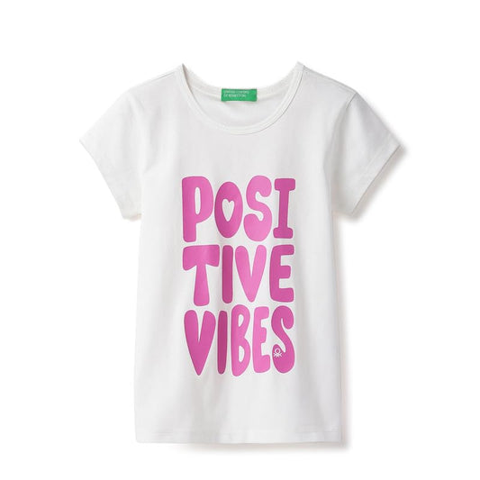 United Colors of Benetton Regular Fit Round Neck Typography T-Shirt