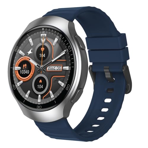 Fastrack VOX CirQ Smart Watch with AI Chat & AI Watchfaces, 1.38” TFT Display, Ripple Design, BT Calling, 24/7 Health Suite, SpO2, HRM, Sleep Tracking, IP68 Water Resistant - Forest Green