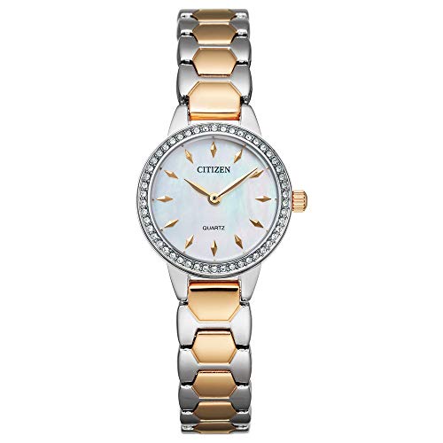 Citizen Women's Quartz Stainless Steel Strap, Multicolor, 12 Casual Watch (Model: EZ7016-50D)