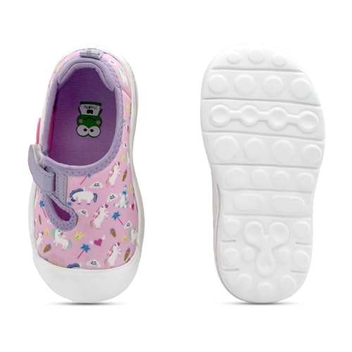 KazarMax By Hopits EasyFlex Tots Pink with Unicorn Print Toddler Sneaker Sandals- 6 Kids UK