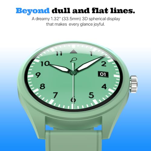 Pebble Pixie 1.32" AMOLED Smartwatch with Bluetooth Calling | Always-On Display, Lightweight, Health & Sleep Tracking, Smart Notifications