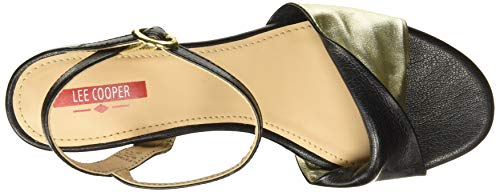 Lee Cooper Women Black Fashion Sandals-4 UK (37 EU) (LF5189A)