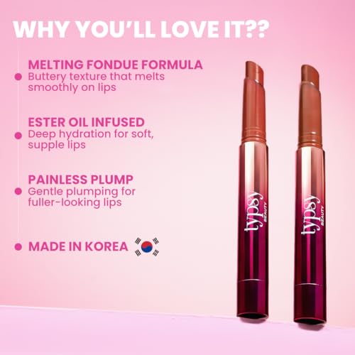 Typsy Beauty Glossified Lip Plumer- Soju Shot 05 | 3-in-1 | Hydrating & Nourishing Lip Balm | Instant Fullness with Lip Plumper | High Shine Lip Gloss | Formulated In Korea | 2.6gm