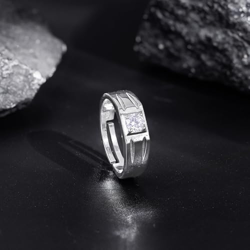 GIVA 925 Silver Charm Away Ring For Him, Adjustable | Gifts for Men and Boys | With Certificate of Authenticity and 925 Stamp | 6 Months Warranty
