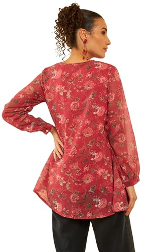 Soch Women's Regular Tunic (FWS4TU30075A_Pink S)