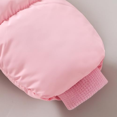 Hopscotch Girls Pink Full Sleeves 3D Bunny Applique Long Coat For Age (4-5 Years)