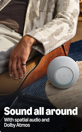 Amazon Echo Studio (newest model), Alexa speaker with immersive spatial audio and Dolby Atmos, hands-free smart home management, Bluetooth, Graphite