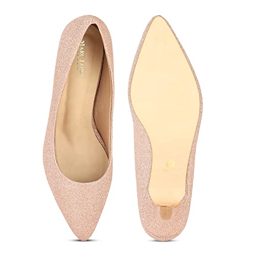 Marc Loire Women's Rose Gold Pumps - 3 UK