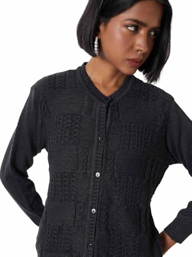 Max Women Knit Cardigan (Grey_L)