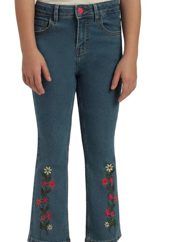 VERO MODA Girl Mid Rise Bootcut Blue Jeans