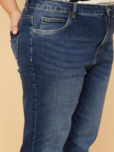 Max Women Washed Flared Jeans (Blue_40)