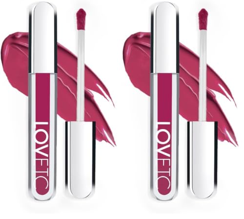 LOVETC Zero Gravity Lip Crème, One Swipe Full Coverage, Fire Up 3.5g (Pack of 2)