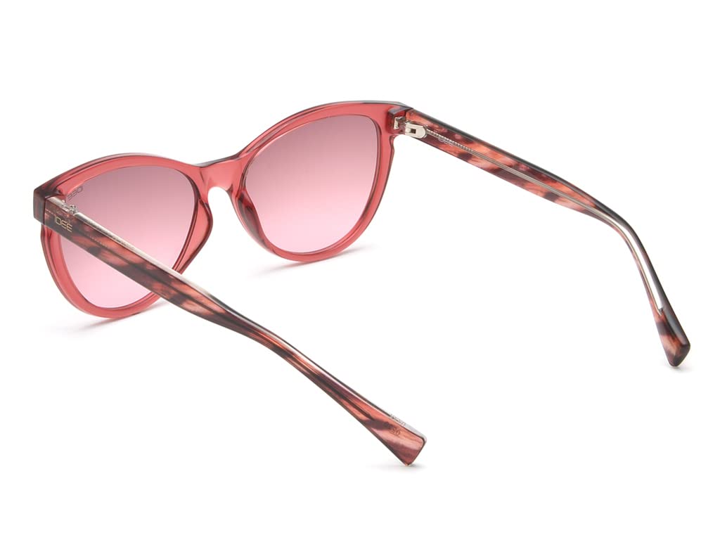 IDEE 100% UV protected sunglasses for Women | Size- Medium | Shape- Cat Eye | Model- IDS2646C3SG (Pink)