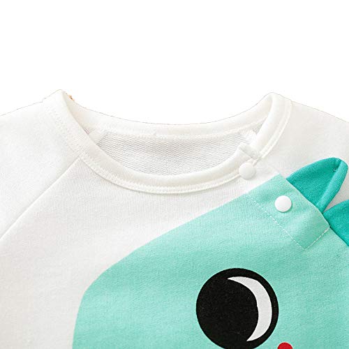 Hopscotch Boys And Girls Cotton Graphic Print Bodysuit In White Color For Ages 9-12 Months,Jumpsuit