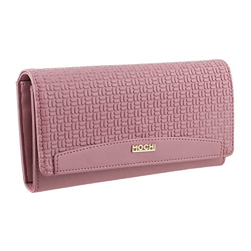 Mochi Womens Synthetic Pink Clutch (One Size)