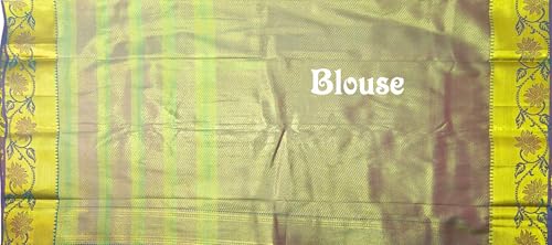 SREE KUMARAN Women's Kanchipuram Silk Pure Pattu Sarees With Blouse
