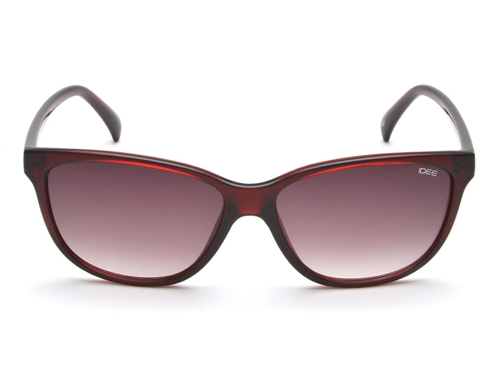 IDEE Uv Protected Sunglasses For Men | Size- Medium | Shape- Wayfarer | Model- Idso204C1Sg, Red
