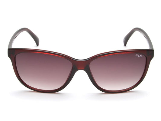 IDEE Uv Protected Sunglasses For Men | Size- Medium | Shape- Wayfarer | Model- Idso204C1Sg, Red