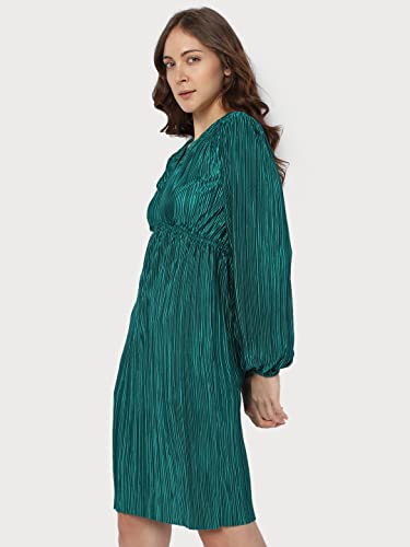 VERO MODA Regular Dress (274529301_Alpine Green_L_)