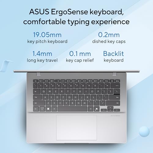 ASUS Vivobook 14,Smartchoice,AMD Ryzen AI 5 330,16GB RAM,512GB SSD, FHD+ 14", Win11,Office24,M365 Basic (1Yr)*, Cool Silver,1.46Kg,M1407KA-LY131WS, AMD Radeon iGPU, 50 Tops,Next-Gen AI Laptop,Copilot+