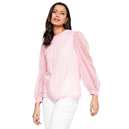 AND Women's Regular Shirt (EE23AB024TR15B_Pink