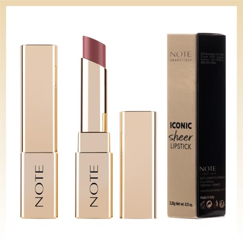 Note ICONIC SHEER LIPSTICK 204