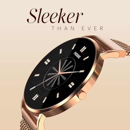 Noise Diva 2 Fashion Smart Watch for Women - Sleekest Dial, 36mm AMOLED Display, Snug Fit, Improved Female Cycle Tracker, BT Calling, Sleep Tracking, AI Voice Assistant, Password Protection(Rose Pink)
