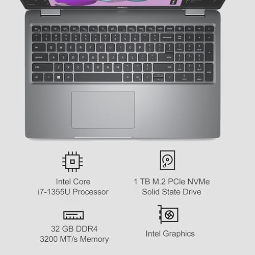 Dell Precision 3580 Mobile Workstation Laptop (15.6" FHD, Intel 10-Core i7-1355U vPro, 32GB RAM, 1TB SSD) for Business, Engineer, Backlit, 4G LTE, Wi-Fi 6E, 1080p IR Webcam, 3-Yr Warranty, Win 11 Pro