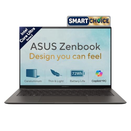 ASUS Zenbook S14 (2026),Smartchoice,Intel Core Ultra 5 226V,Intel Arc iGPU,16GB/512GB,3K OLED,Touchscreen,14"(35.5 cm),Windows 11,M365 Basic(1Y),Office 2024,Gray,1.2 Kg,UX5406SA-PZ658WS,Copilot+ PC