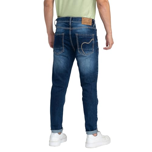 Being Human Blue Cropped Fit Men's Denims Clothing