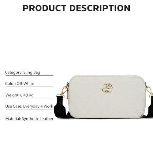 Lavie Signature Women's Yukon Box Crossbody Sling Bag | Ladies Purse Handbag | Gift for Women