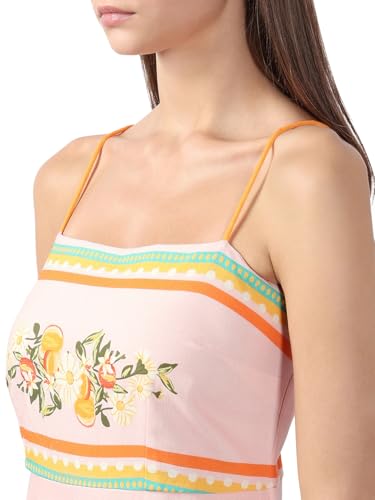 VERO MODA Women's Fit and Flare Pink Dress