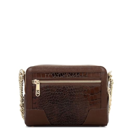 Da Milano Leather Sling Bag for Women - Walnut Brown