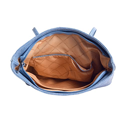 Lino Perros Women's Faux Leather Handbag, Blue