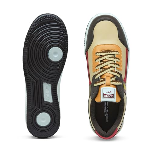 Campus Women's Glide BRWN/Beige Sneakers - 5UK/India 1 Pair