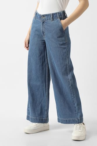 Women Blue Mid Wash Jeans