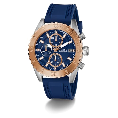 GUESS Blue Round Dial Analog Men's Watch - GW0967G4