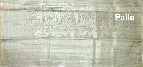VFCollections Women's Traditional Handloom Kanchipuram Silk Pure - Royal Collections - Pattu Sarees | Rich Zari Woven Design | Bridal Saree | Unstitched Blouse (VFC737-2)