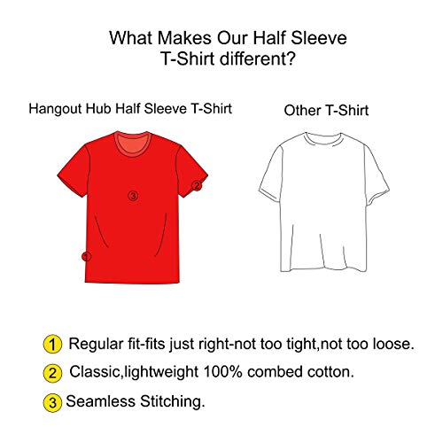Hangout Hub Tshirts BDMSE(Red;Men L;Women S;Boys S) Set of 3