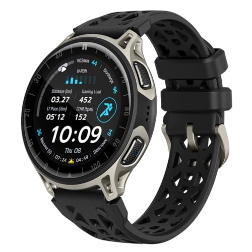 Amazfit Cheetah 2 Pro 48mm GPS Running Smartwatch, 1.32" AMOLED Display, Sapphire Glass, Ti Case, 32GB Storage, 20 Days of Battery, 5 ATM, Flashlight, Offline Maps, 170+ Sports for Android & iPhone