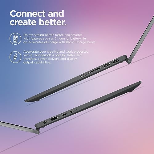 Lenovo IdeaPad Flex 5i - (2023) - Everyday Notebook - 2-in-1 Laptop Computer - Windows 11-14" WUXGA Touchscreen - 8GB Memory - 256GB Storage - Intel Core i3-1215U - Fingerprint Reader - Storm Grey