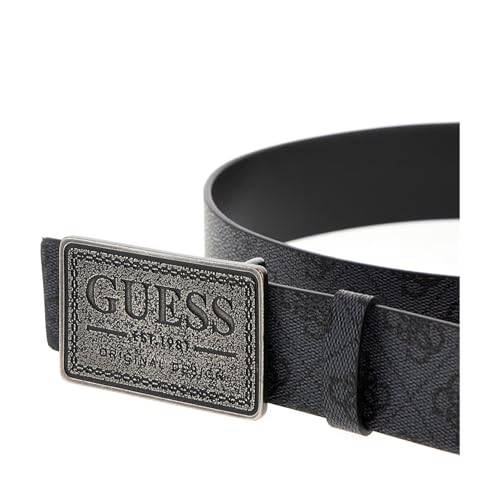 GUESS Black Men Printed Leather Belt_7628907207792