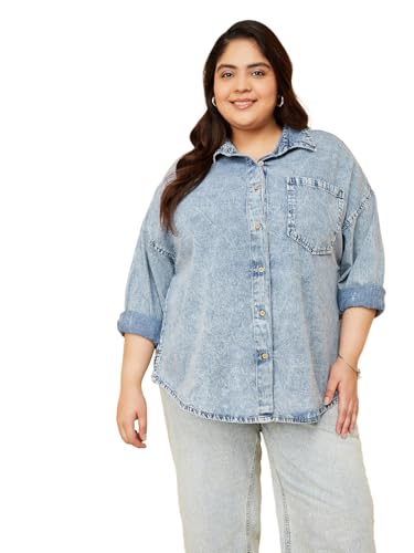 Max Women's Regular Fit Shirt (APPI2D_Light Blue